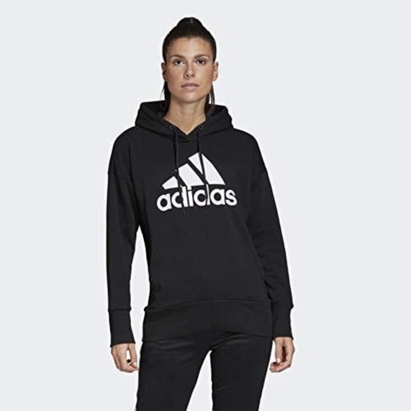 🆕adidas Originals Women's Bos Long Hoodie, X-Small - Black/White, Brand NEW,NWT - Picture 3 of 6